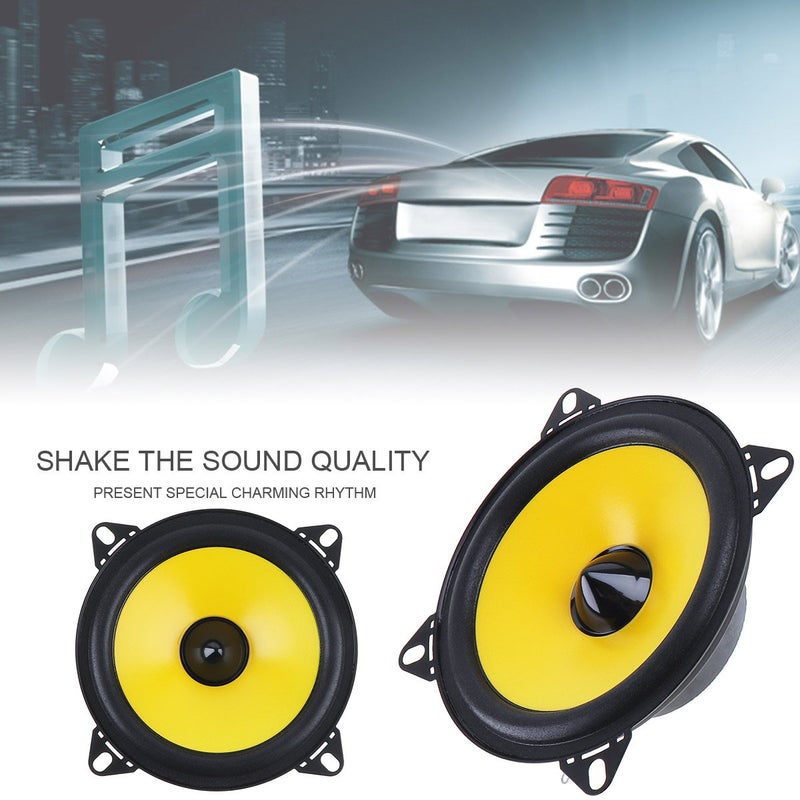 ePathChina 4 inch 60W 2-Way Full Range Frequency Car Audio Stereo Speaker Automobile Loudspeaker 2 pcs - Image 3